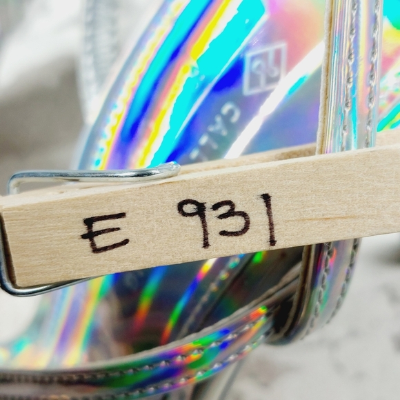 NEW Call It Spring Silver Summer Evening Stilettos Ankle Loop Party Sandals E931 - Picture 14 of 14